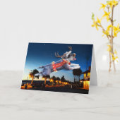 シュナウザートナインダクリスマスカード – Benicia カード (黄色い花)