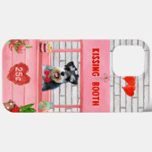 シュナウザードグバレンタインキスをするブース Case-Mate iPhoneケース (裏面 (横))