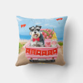 シュナウザードグバレンタインズデイトラックハート クッション (裏面)