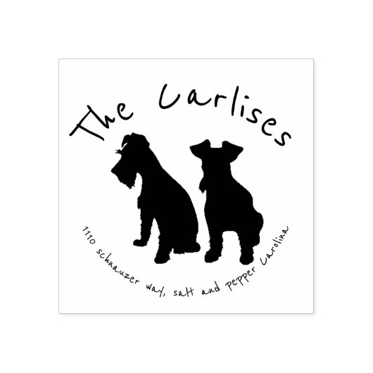 シュナウザードスタンプ ラバースタンプ (インプリント)