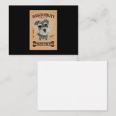 シュナウザードッグクッキー ノートカード (正面/裏面)