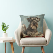 シュナウザードッグクリスマスフェスティバル クッション (椅子)