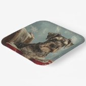 シュナウザードッグクリスマスフェスティバル ペーパープレート (傾斜あり)