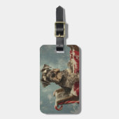 シュナウザードッグクリスマスフェスティバル ラゲッジタグ (正面縦)