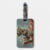 シュナウザードッグクリスマスフェスティバル ラゲッジタグ (裏面縦)