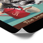 シュナウザードッグコーヒー会社 ポスター (角)