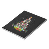 シュナウザードッグズツリークリスマスセータークリスマスペット ノートパッド (回転)