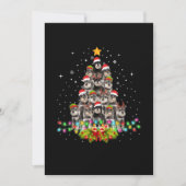 シュナウザードッグズツリークリスマスセータークリスマスペット 案内状 (正面)