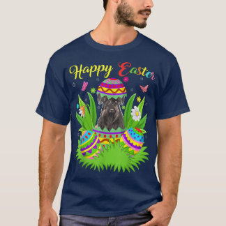 シュナウザードッグ恋人フローライースターエッグおもしろいシュナウ Tシャツ