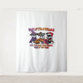 シュナウザーハロウィンサンクスギビングクリスマスクラシック タペストリー (正面)