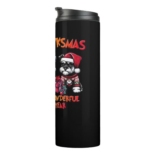 シュナウザーハロウィンサンクスギビングクリスマスクラシック タンブラー (回転右)