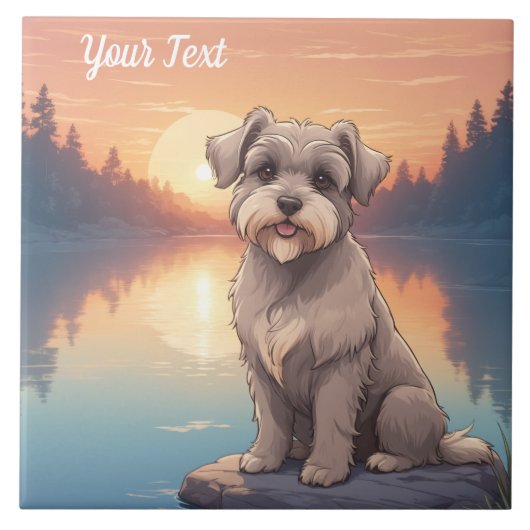 シュナウザーバイレイク タイル (正面)