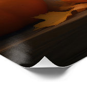 シュナウザーパピーオータムレッドデライトカボチャ ポスター (コーナー)