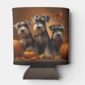 シュナウザーパピーオータムレッドデライトカボチャ 缶クーラー (裏面)