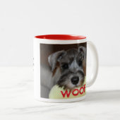 シュナウザーパピーマグ ツートーンマグカップ (正面右)