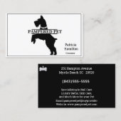 シュナウザーペットトリマー/獣医名刺 名刺 (正面/裏面)