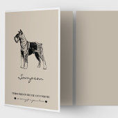 シュナウザーペットロスドッグオーバー悔やみや弔慰 カード