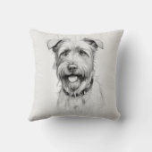 シュナウザーポートレートスケッチ クッション (裏面)