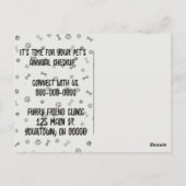 シュナウザーポートレート鉛筆画 ポストカード (裏面)