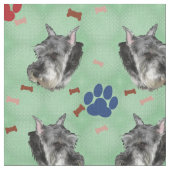 シュナウザーポートレート ファブリック (クローズアップ)