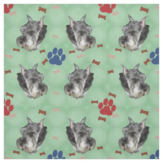 シュナウザーポートレート ファブリック (見本)