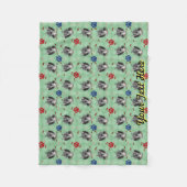 シュナウザーポートレート フリースブランケット (正面)