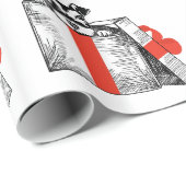 シュナウザーラッピング紙 ラッピングペーパー (ロールコーナー)