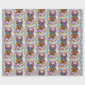 シュナウザーラッピング紙 ラッピングペーパー (フラット)