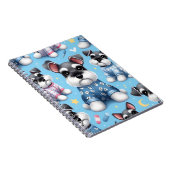 シュナウザー動物柄のかわいい犬 ノートブック (右側)