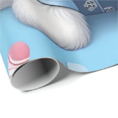 シュナウザー動物柄のかわいい犬 ラッピングペーパー (ロールコーナー)