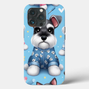 シュナウザー動物柄のかわいい犬 iPhone 13 PROケース