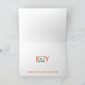 シュナウザー喜びの吠え ホリデーカード (内部)