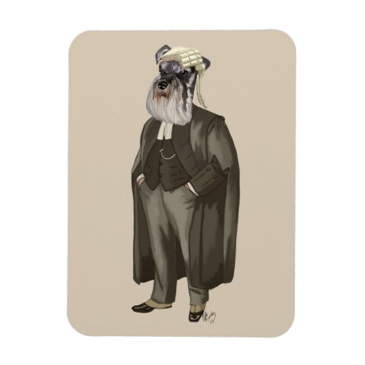 シュナウザー弁護士2 マグネット (縦)