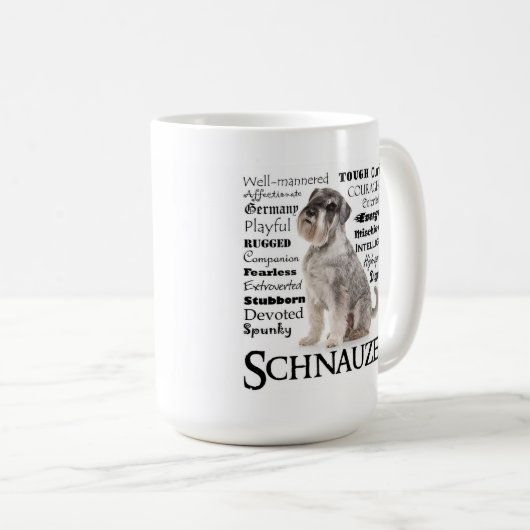 シュナウザー形質マグカップ コーヒーマグカップ (正面右)