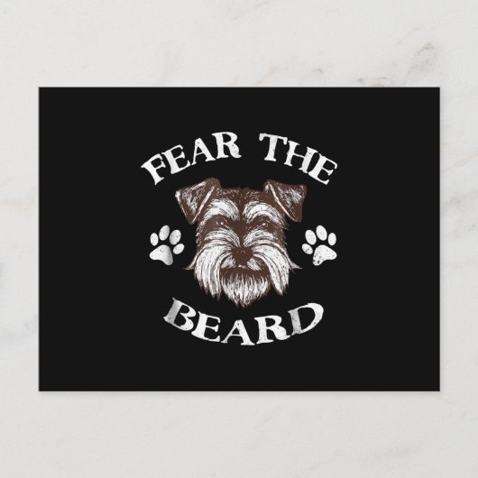 シュナウザー恐怖ヒゲ シーズンポストカード (正面)