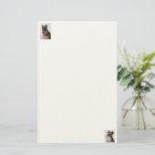 シュナウザー感じ紙固定式 便箋 (スタンド正面)