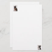 シュナウザー感じ紙固定式 便箋 (正面/裏面)