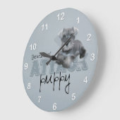 シュナウザー攻撃時計 ラージ壁時計 (傾斜)