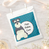 シュナウザー水玉模様 パーソナライズされた フェイバーバッグ (クリップ留めされた状態)