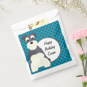 シュナウザー水玉模様 パーソナライズされた フェイバーバッグ (封をした状態)