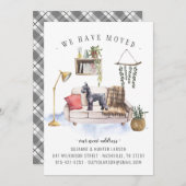 シュナウザー犬の引越し告知 案内状 (正面/裏面)