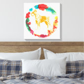 シュナウザー犬 キャンバスプリント (インサイチュ (寝室))