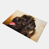 シュナウザー犬。 ドアマット (アングル)