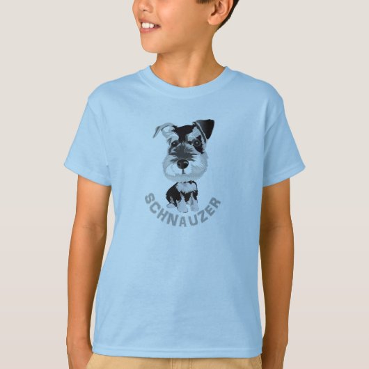 シュナウザー犬 Tシャツ (正面)
