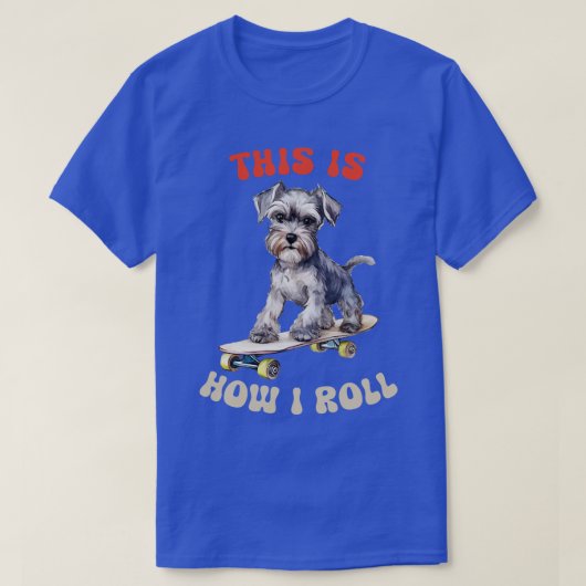 シュナウザー私はこうだ転が Tシャツ (デザイン正面)