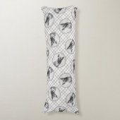 シュナウザー絵を描の巨人切りオリジナルドッグアート ボディピロー (正面縦)