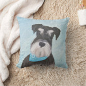 シュナウザー絵画ズ – かわいいオリジナル犬 クッション (ブランケット)