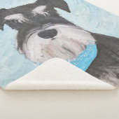 シュナウザー絵画ズ – かわいいオリジナル犬 シェルパブランケット (3/4)