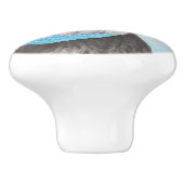 シュナウザー絵画ズ – かわいいオリジナル犬 セラミックノブ (側面)