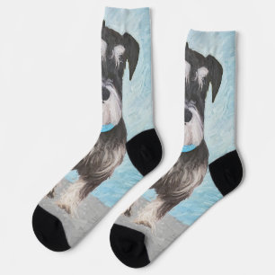 シュナウザー絵画ズ – かわいいオリジナル犬 ソックス